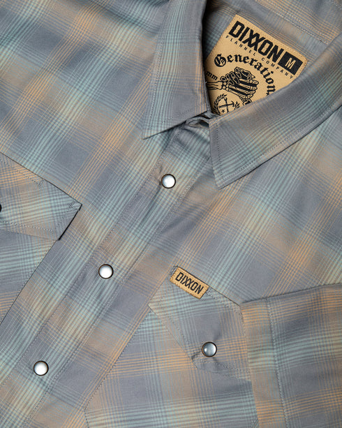 GENERATIONS BAMBOO SHORT SLEEVE BUTTON UP - MENS